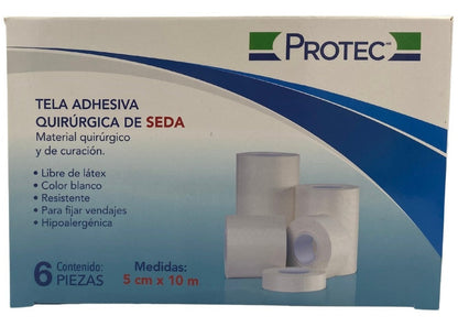 CINTA DE SEDA PROTEC 5CM X 10M PROTEC C/6