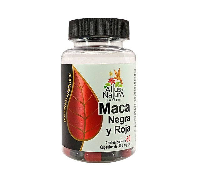 MACA NEGRA Y ROJA 500MG C60 CAPS
