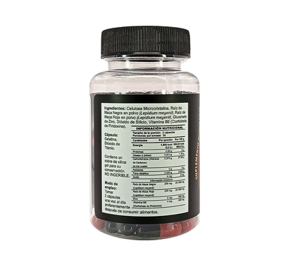 MACA NEGRA Y ROJA 500MG C60 CAPS
