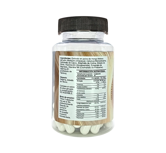MELENA DE LEON CON COLINA 500MG 60 CAPS