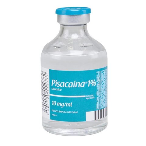 PISACAINA (LIDOCAINA) 1%SOL INY C/1 FCO AMP 50 ML 10MG/1 ML