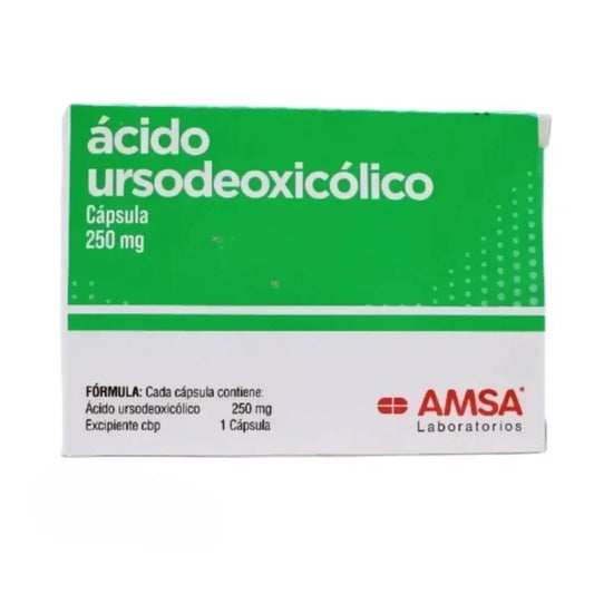 ÁCIDO URSODEOXICOLICO C/50 CAPS. 250 MG.