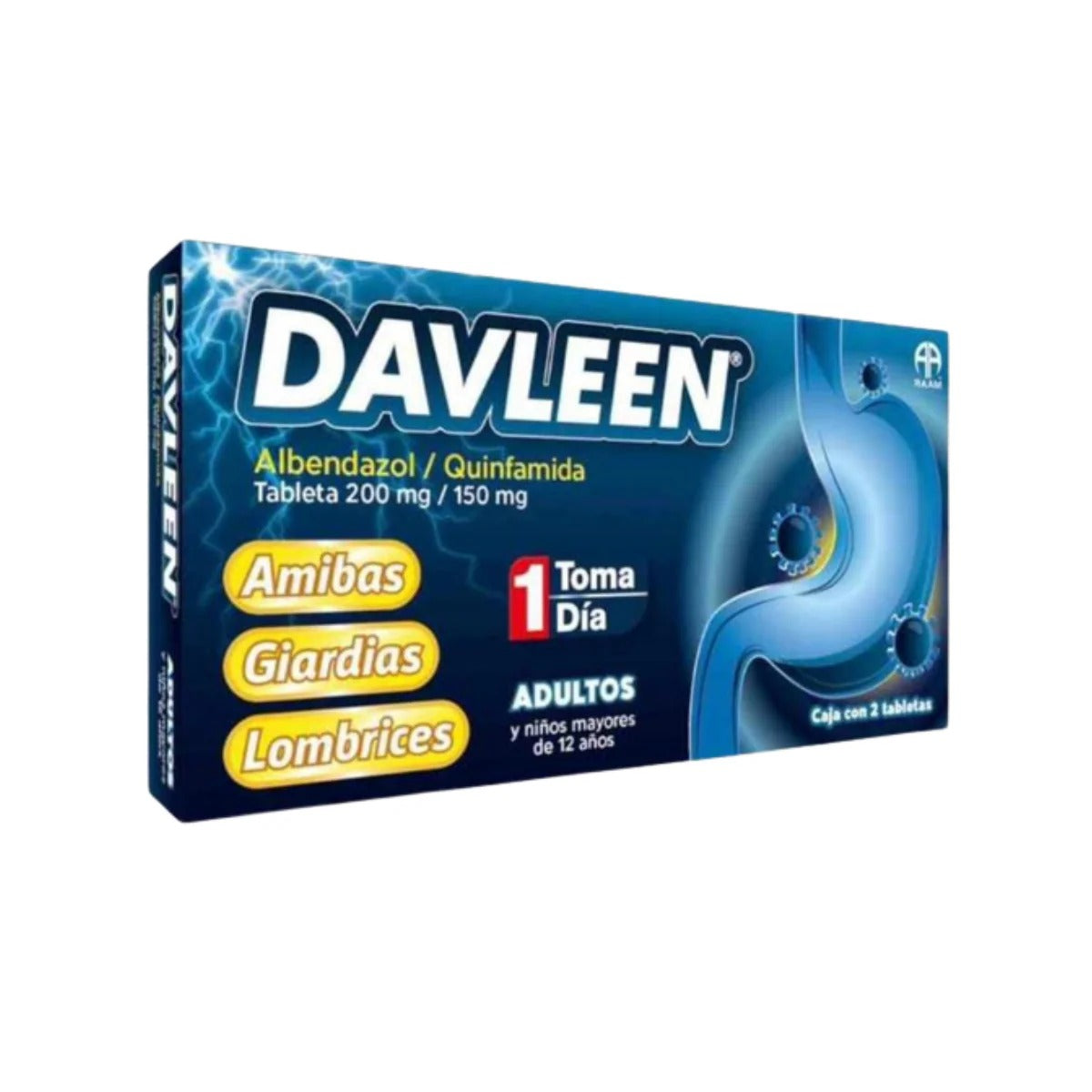 DAVLEEN C/2 TABS. 150/200 MG.