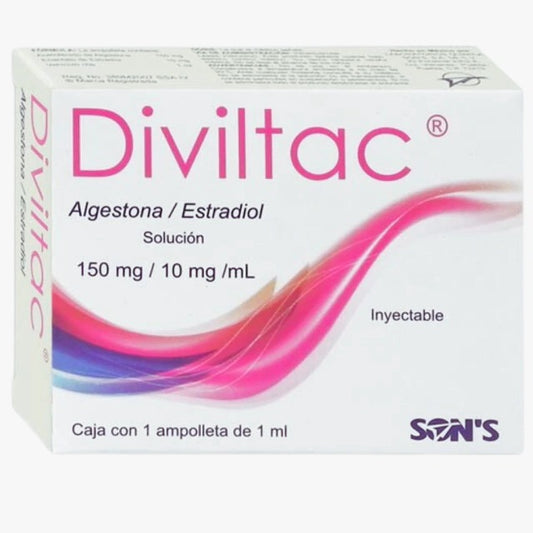 DIVILTAC Sol. Iny. C/1 AMPTA. 150-10 MG/1 ML.