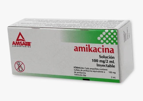 AMIKACINA PEDIÁTRICO SOL. INY. C/1 AMPTA. PLÁSTICO 100 MG/2 ML.