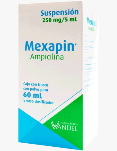 MEXAPIN SUSP. FCO. 60 ML. 250 MG/5 ML.