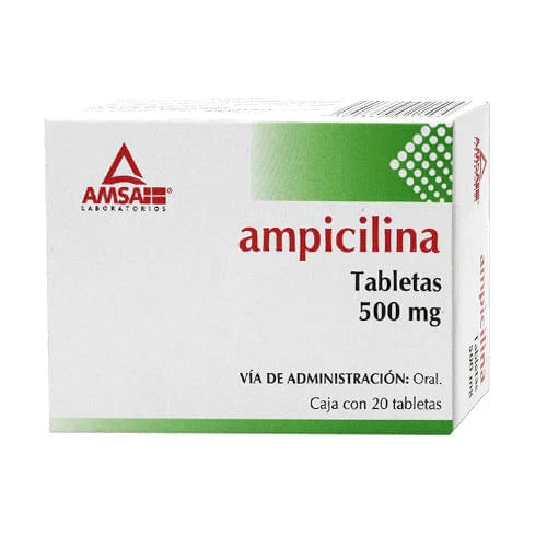 AMPICILINA 500 MG 20 TAB