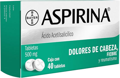 ASPIRINA c/ 40 TABS. 500 MG.