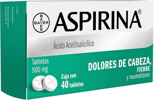 ASPIRINA c/ 40 TABS. 500 MG.