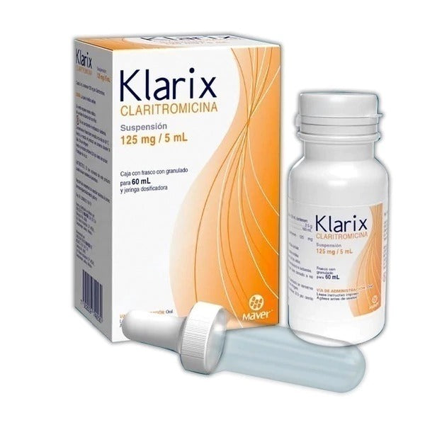KLARIX SUSP. FCO. 60 ML. 125 MG/5 ML.
