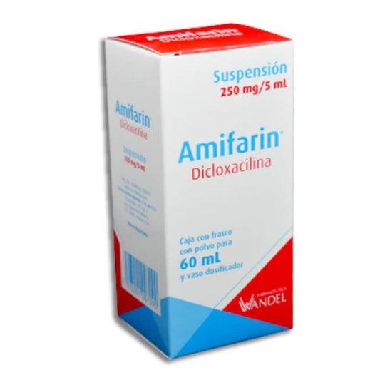 AMIFARIN SUSP. FCO. 60 ML. 250 MG/5 ML.