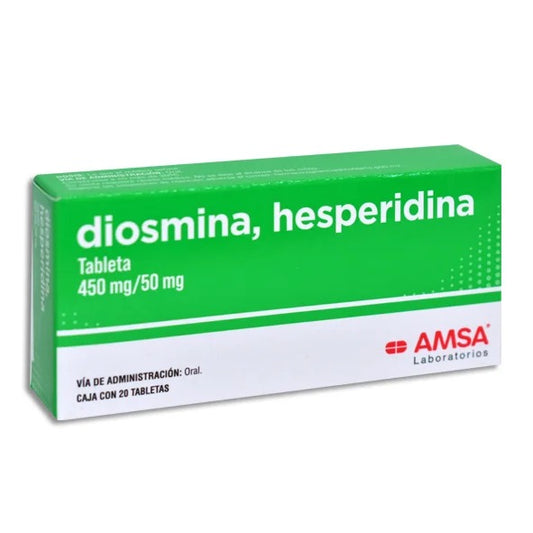 DIOSMINA/HESPERIDINA C/20 TABS 450/50 MG. AMSA