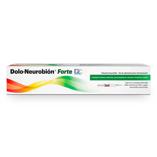 DOLO-NEUROBIÓN FORTE DC SOL. INY. C/1 JGA. Prellenada 75-5-100-100-20 MG/3 ML