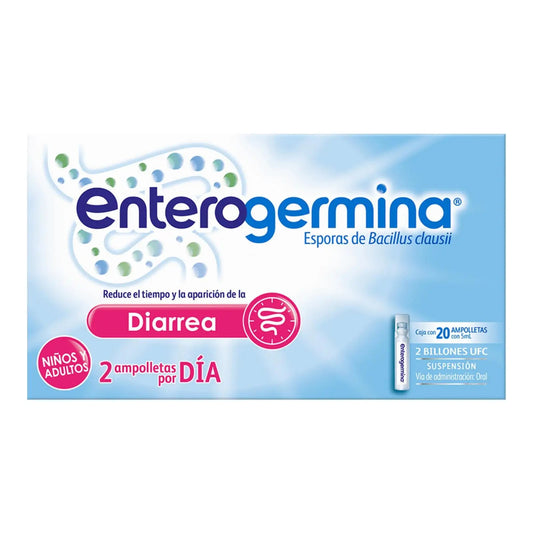 ENTEROGERMINA SUSP. LACTANTES/NIÑOS C/20 AMPTAS. 5 ML. 2 BILLS. UFC.