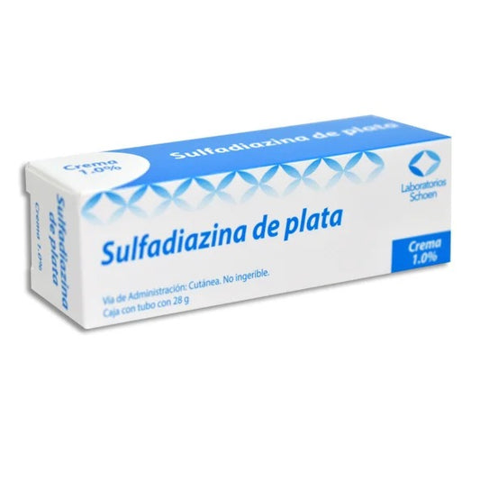 SULFADIAZINA DE PLATA CREMA 1% TUBO C/28 G