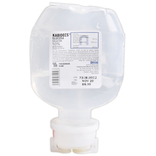 SOLUCION GLUCOSA AL 50% 50 ML.