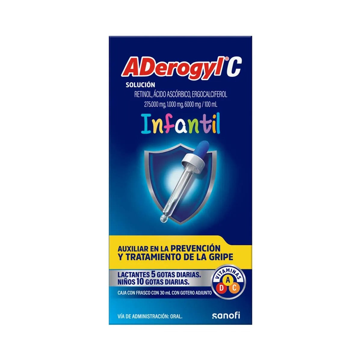 ADEROGYL-C INFANTIL FCO GOTERO 30 ML 275.000-1.000-6000 MG/100 ML