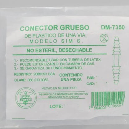 CONECTOR GRUESO DE PLASTICO DE UNA VIA DM-7350