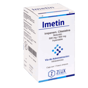IMETIN SOL. INY. C/1 FCO. AMP. 500/500 MG.